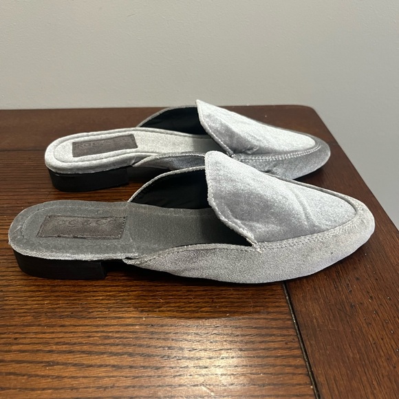 Rag & Co. gray velvet‎ mule NEW 7.5 - Picture 3 of 7
